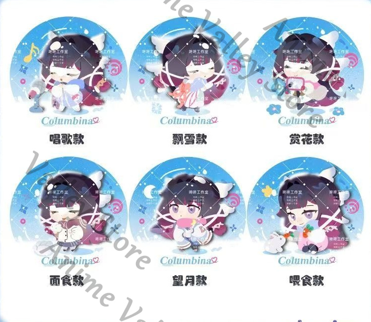 Tablet Accessories Gifts - Anime Genshin Impact Columbina/Damselette Cosplay Distintivo