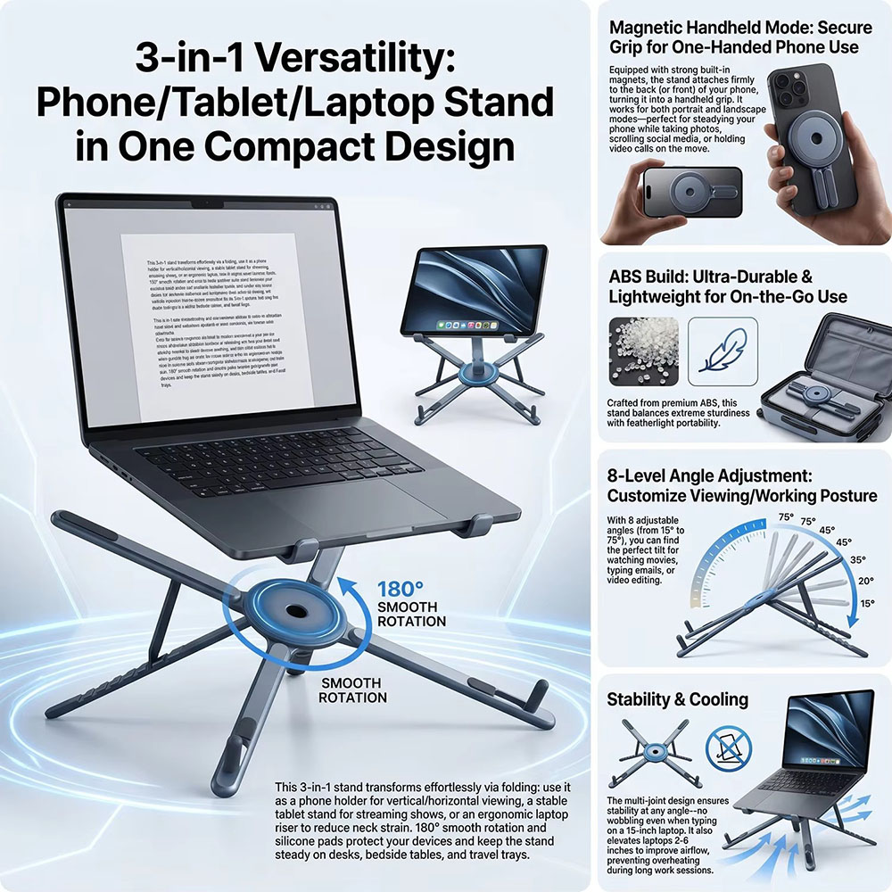 Supporto Magnetico Portatile p - Essential Tablet Accessories recensione e prezzo
